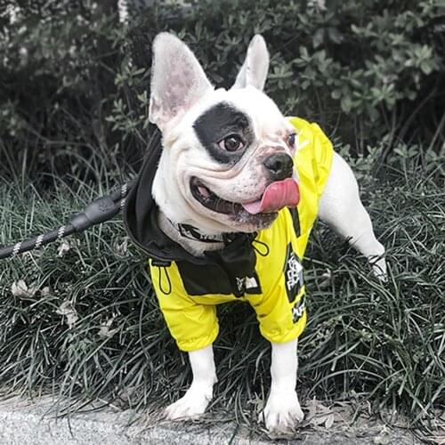 Pet Dog Waterproof Jacket Coat Dog Face Pet Clothes Outdoor Dog Raincoat Puppy Reflective Clothing for Small Medium Large Dogs