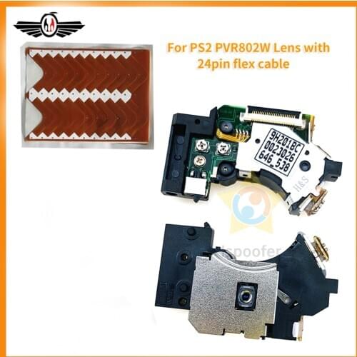5pcs/lot PVR-802W khm-430 laser head lens for PS2 Slim 70000 90000 For PS2 for Playstation 2 Accessory Ribbon Cable Laser Lens