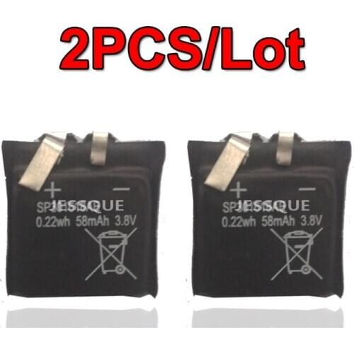 2PCS/LOT 3.7V 58mAh Battery For Pebble Time Round Smartwatch Smart Watch Polymer Rechargeable Batterie Accumulator AKKU