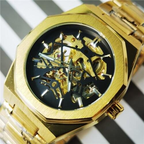 Forsining Mechanical Automatic Watches For Men Skeleton Waterproof Clock Luxury Luminous Hands Wristwatches No LOGO Dropshipping