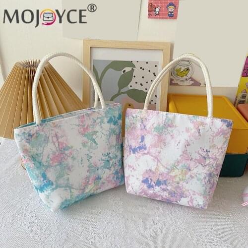 Splash Ink Shoulder Bags for Women Casual Nylon Large Capacity Tote Handbags Female Shopping Daily Travel Handbag