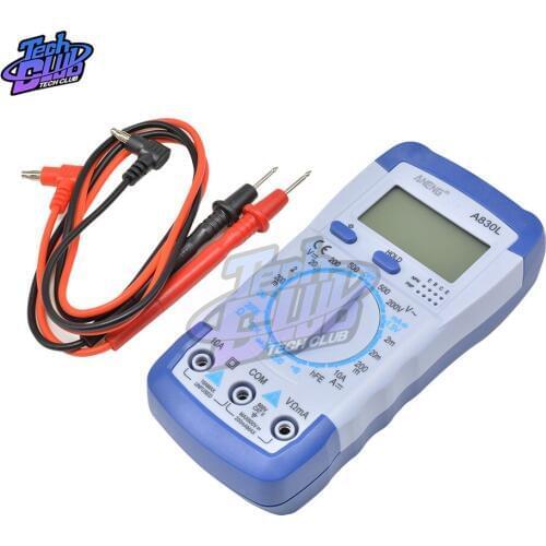 1Set A830L LCD Digital Multimeter AC DC Voltmet Ammeter Diode Freguency Multitester Current Tester Luminous Display with Buzze
