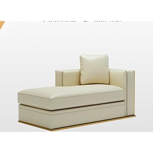 Sofa living room modern light luxury leather top layer cowhide simple luxury post-modern high-end four-seater sofa combination