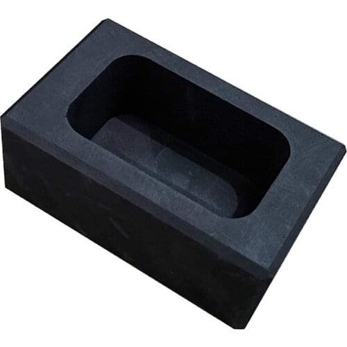 Graphite Ingot Mold Crucible for Melting Casting Refining DIY Metal Scrap Alloy Copper Black