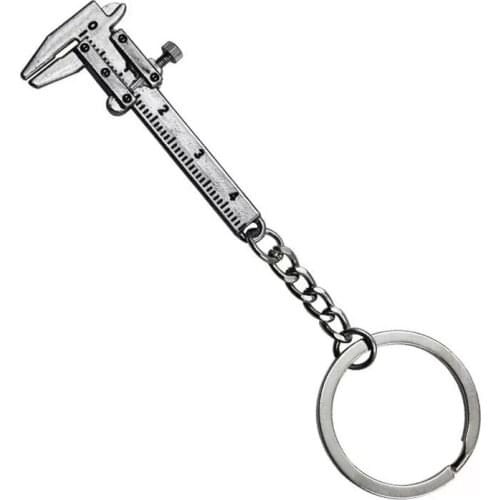 Mini Vernier Calipers Keychain Portable 0-4cm Fashion Car Ring Measuring Tools Crafts Gift Novelty Gift Souvenir