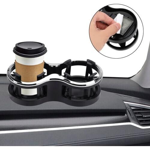 Dual Drinking Bottle Holder Tea Cup Stand Bracket Car-styling Car Mounted Glass Rack Glasses Phone Organizer Car Cup Holder