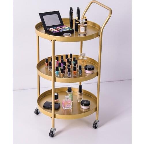 Mobile beauty cart trolley beauty salon medical special instrument cart storage rack barber shop hairdressing tool car