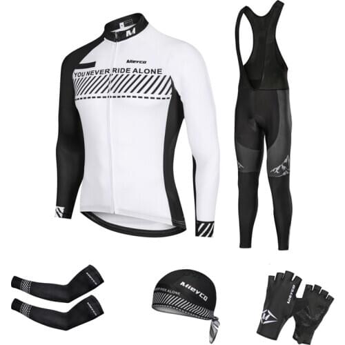 Cycling Clothing Men Set Spring Autumn Maillot Ciclismo Hombre Breathable Anti-UV Bicycle Wear Long Sleeve Bicicleta Jersey Suit