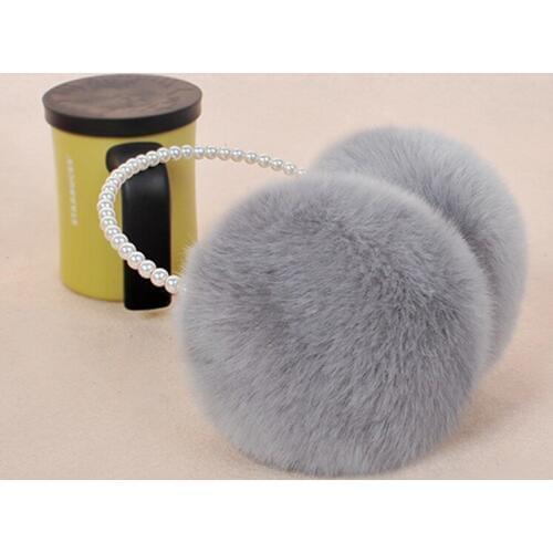 Novelty Pearl Winter Earmuffs Imitation Rabbit Women Fur Earmuff Ear Warmers Girls Plush Warm Ear Muff Ear Hair Accessories