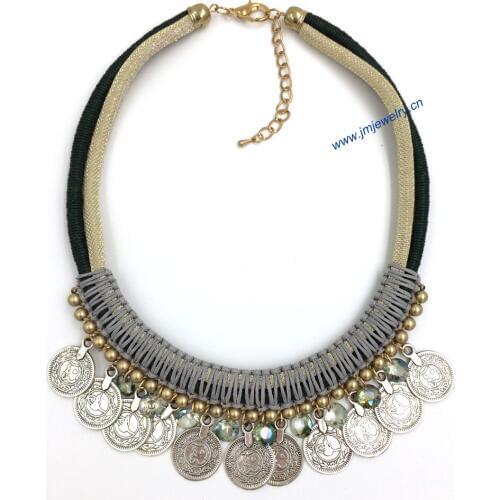 New fashion design Luxury choker statement bib Necklace Bohemia collier tassel pendants Necklace vintage necklace