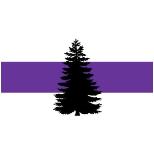 Custom 90x150cm tree Flag with grommet purple line outdoor and indoor banner flag