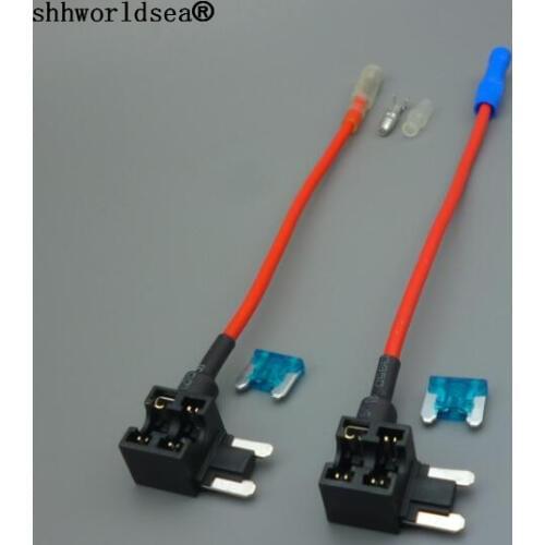 Shhworldsea 1/2/5/10/100set Add A Circuit Micro Blade Fuse Boxes Holder Piggy Back Tap