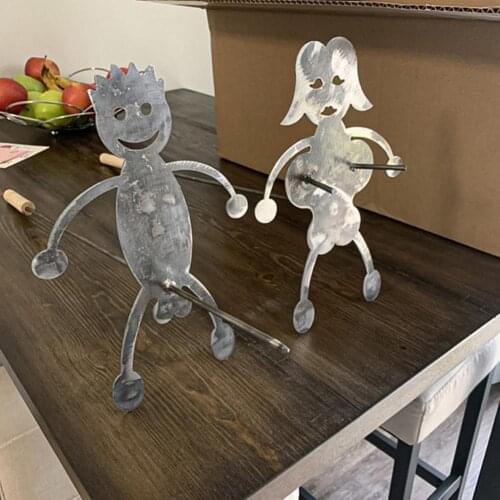 1 pc Stainless steel hot dog boys and girls barbecue forks Fun and attractive marshmallow grill campfire skewers BBQ supplies