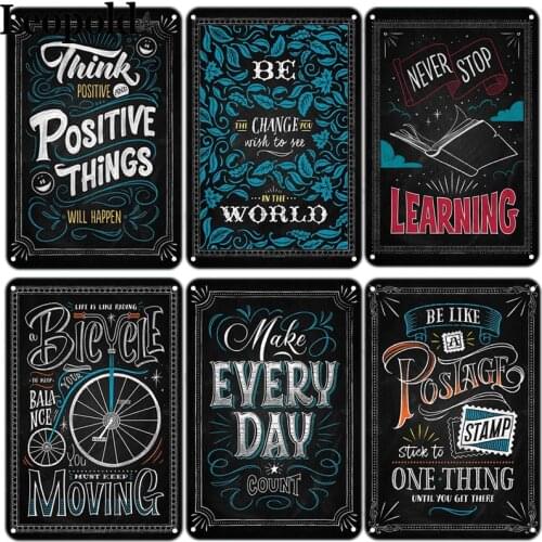 Vintage Letters Metal Tin Plate Inspirational Slogan Work Hard Poster Plaque Cafe Bar Club Home Decoration 20X30Cm