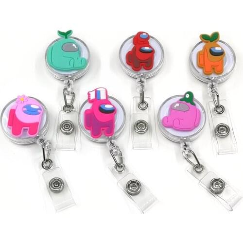 1PCS Werewolf Royale Pull Badge Nurse Cute Name Badge Reel Clip Badge Holder Doctor School Student Office ID Card