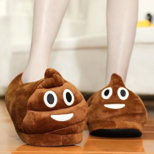 2020 Women Slippers Funny Winter Warm Soft Indoor Floor Slippers Non-slip Home Shoes Men Women Christmas Plush Bedroom Shoes