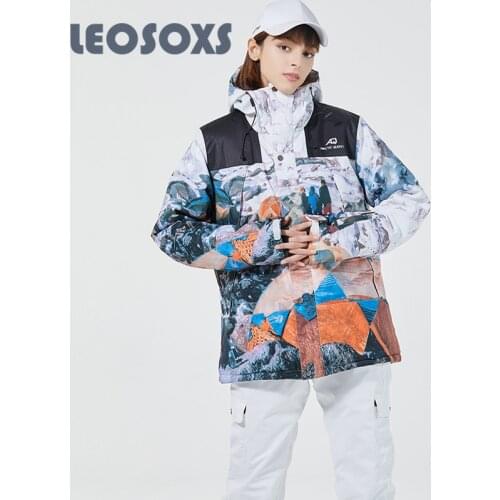 LEOSOXS Snowsuit Suit Men Women New Winter Sports Outdoor Ski Suit Windproof Waterproof Warm Thickened Ski Set For Women