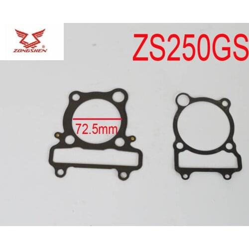 Zongshen zs250gs 250cc motorcycle engine cylinder gasket LY250 accessories free shipping