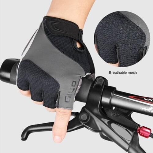 1Pair Half Finger Biking Gloves Anti-Slip Anti-Sweat Breathable Anti-Shock Sports Gloves Bike Glove