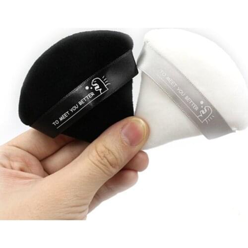 1Pc Velvety Texture Powder Puff Mini Face Makeup sponge Soft Cotton Women Cosmetics Tool Washable Lightweight Hot Fashion