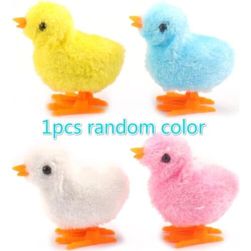 1pcs Toys For Children Clockwork Wind UpHopping Funny Bird Toy 10cm Christmas Chick Animal Wind Up Toy For Kids Gift