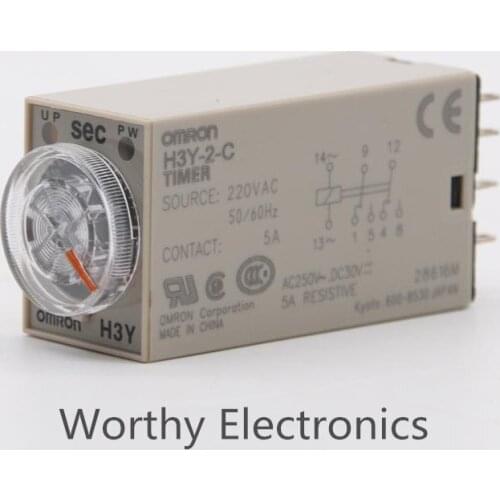 Wholesale 10pcs/lot relay H3Y-2-C 220VAC