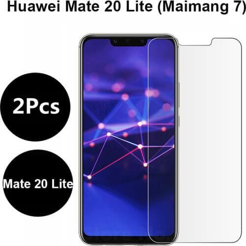 2PC Screen Protector Huawei Mate 20 Lite Tempered Glass Huawei Mate 20 Lite Mate 20Lite Mate20Lite SNE-AL00 Glass Maimang 7 Film