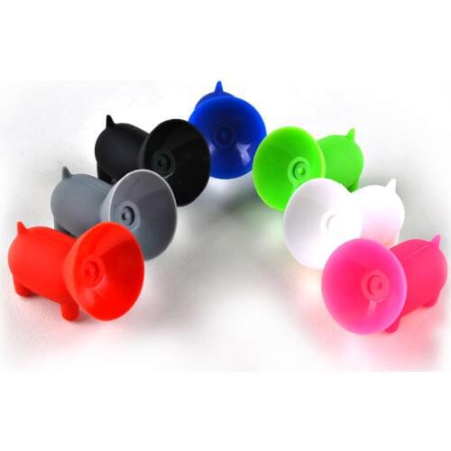 2017 universal Cute pig shape colored Silicon phone holder cell phone holder seat lazy phone holder 1000pcs