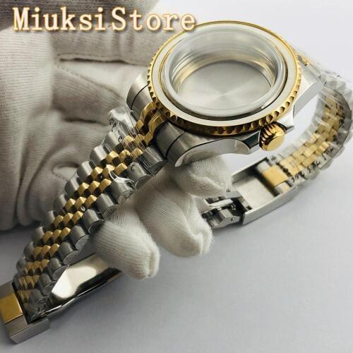 40mm sterile watch case sapphire glass fit ETA 2836 NH35 NH36 Miyota 8205 8215 821A DG2813/3804 Seagull 1612 movement