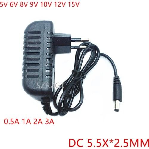 AC 110-240V DC 5V 6V 8V 9V 10V 12V 15V 0.5 1A 2A 3A Universal Power Adapter Supply Charger adapter Eu Us for LED light strips