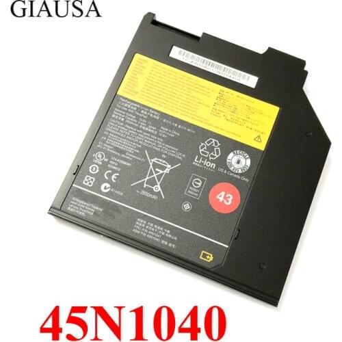 GIAUSA genuine DVD Ultrabay battery 45N1040 battery 45N1041 battery for Lenovo thinkpad T420S T410S T430S 51J0508 51J0507 57Y4