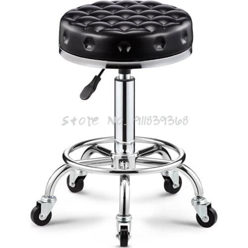 Bar Chair Bar Chair Rotary Lift Back Chair High Stool Household Fashion Creative Beauty Round Stool Swivel Chair