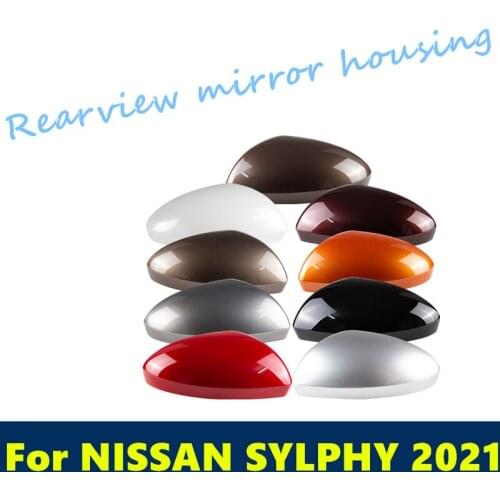 For NISSAN SENTRA 2021 Car Rear-view Mirror Covers Shell Rearview Mirror Edge Guards Cover Exterior decoration car Accessories