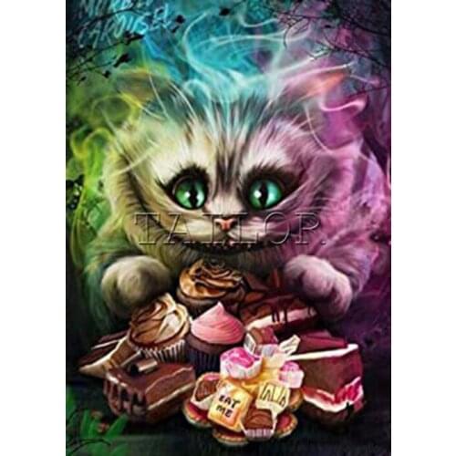 Cuadros embroidery Cross stitch dirll drawing 5d diamond painting kit set complet full square mosaic Colour animals cartoons cat