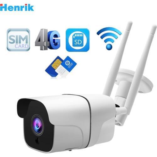 4G SIM Card IP Camera 1080P 5MP HD Wireless WIFI Outdoor Security Bullet Camera CCTV Metal P2P Onvif Two Way Audio Camhi
