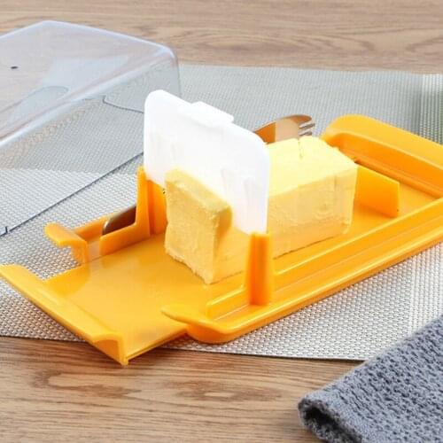 Butter Container Cheese Server Sealing Storage Keeper Tray with Lid Kitchen Dinnerware for Cutting Food Butter Box