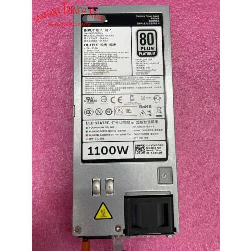 L1100E-S0 PS-2112-4D-LF for DELL R620 R720 R820 1100W power supply GYH9V