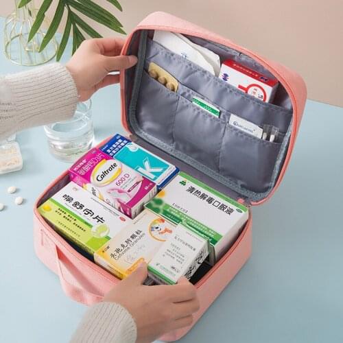 Multifunction Portable First Aid KitTravel Medicine Storage Bag Drug Sorting Sundries Classification Package First Aid Supplies