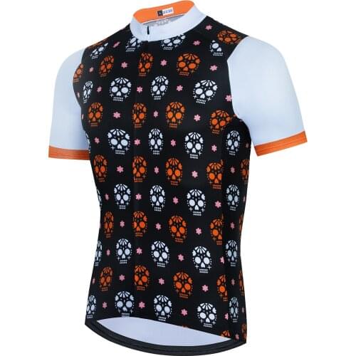Men Summer Breathable Clothing Cycling Jersey White&Black Bicycle Wear Match Short Tops Road Bike MTB Clothes