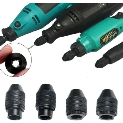 0.5-3.2mm Multi Drill Chuck Keyless For Dremel Corded Rotary Tools Keyless Drill Bit Adapter Converter Without Changing Collets