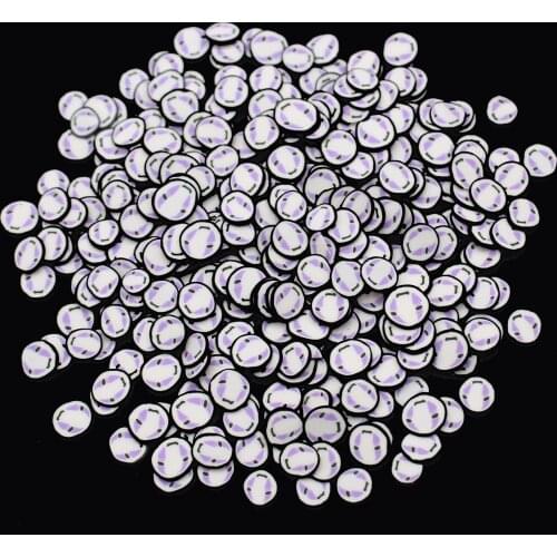 100g/Lot 5mm Cry Baby Polymer Clay Slices Halloween Sprinkles for Slime Decoration DIY Crafts