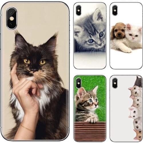 Silicone Phone Skin Cover For Samsung Galaxy A9 A8 Star Lite A3 A5 A7 A6 Plus 2018 2015 2016 2017 wallpaper-Abstract-C-Cute-Cat