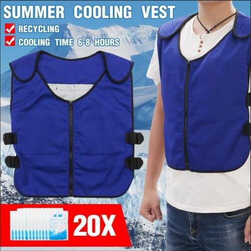 Outdoor Cooling Sport Vest Summer Body Cooling Vest Jacket Ice Clothes Cycling Conditioned Clothing Fishing Cooling Top