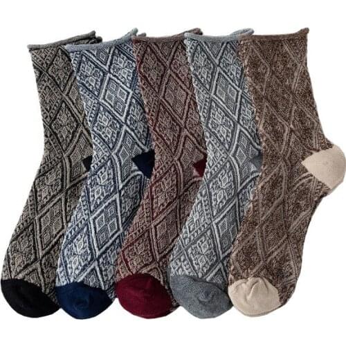 1 Pair Women Plaid Cotton Socks Thin Style Kawaii Cute Breathable Socks for Female Harajuku Retro Street Wear Crew Socks