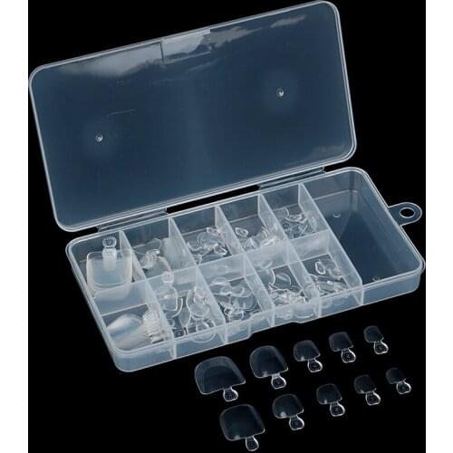 100pcs Clear Foot Fake Nails Artificial Toe False Nais Detachable Nails Tips Manicure Art Fake Toe Nails