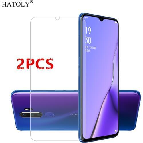 2Pcs For OPPO A5 2020 Glass For OPPO A5 2020 Tempered Glass Film HD 9H Phone Screen Protector Protective Glass for OPPO A5 2020