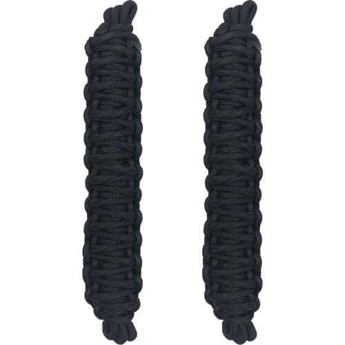 2 PCS Front, Rear Adjustable Door Strap for Jeep Wrangler JK YJ TJ 1996-2017 (Black)