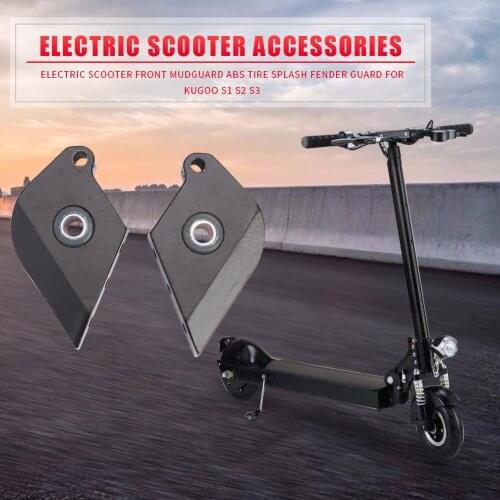 2pcs Durable Front Folding Ears Delicate Texture Iron Front Folding Ears Slip Sheet for KUGOO S1 S2 S3 Electric Scooter