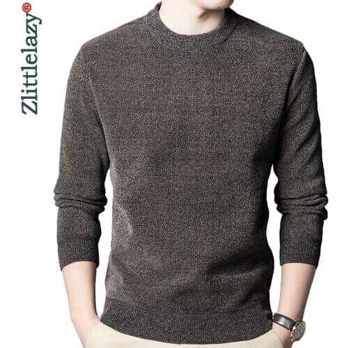 2020 new casual knitted thick sweater men pullover solid clothing fashion clothes knit winter warm mens sweaters pullovers 1511