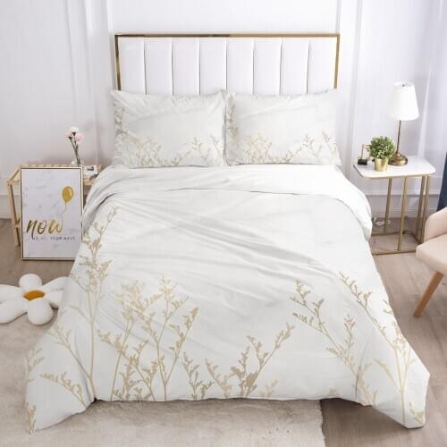 3D Bedding Sets Quilt Covers Pillow Shams Duvet Cover Sets Bedclothes Bed Linens King Queen Full Simple Flower Home Textile